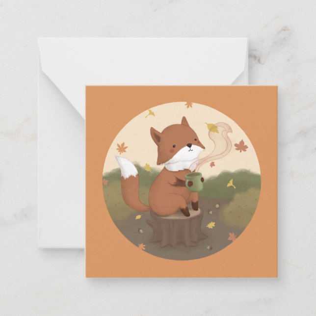 Awesome Autumn: Fox  Card (Front)