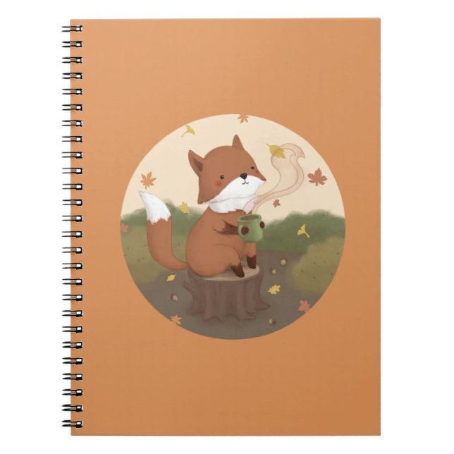 Awesome Autumn: Fox  Notebook (Front)