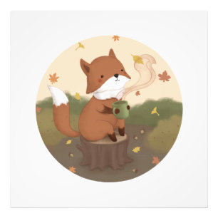Awesome Autumn: Fox  Photo Print