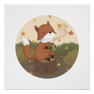 Awesome Autumn: Fox  Poster