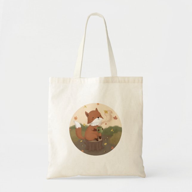 Awesome Autumn: Fox  Tote Bag (Front)
