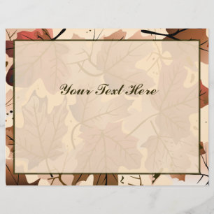 Awesome Autumn Leaves Personalised Flyer
