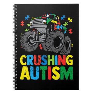 Awesome awareness Monster Truck Crushing Austim Sh Notebook