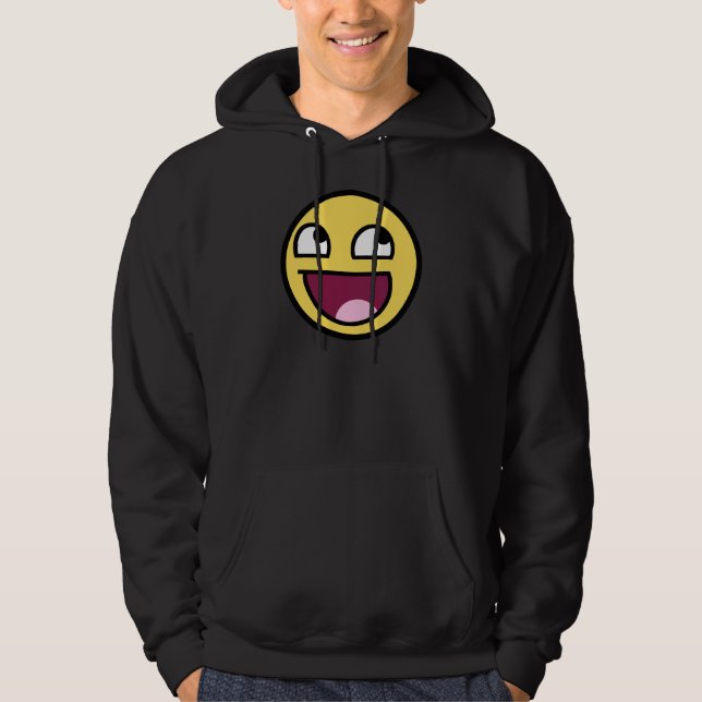 awesome /b face hoodie (Front)