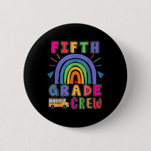 Awesome Back To School Cute Fifth Grade Squad Teac 6 Cm Round Badge