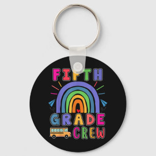 Awesome Back To School Cute Fifth Grade Squad Teac Key Ring