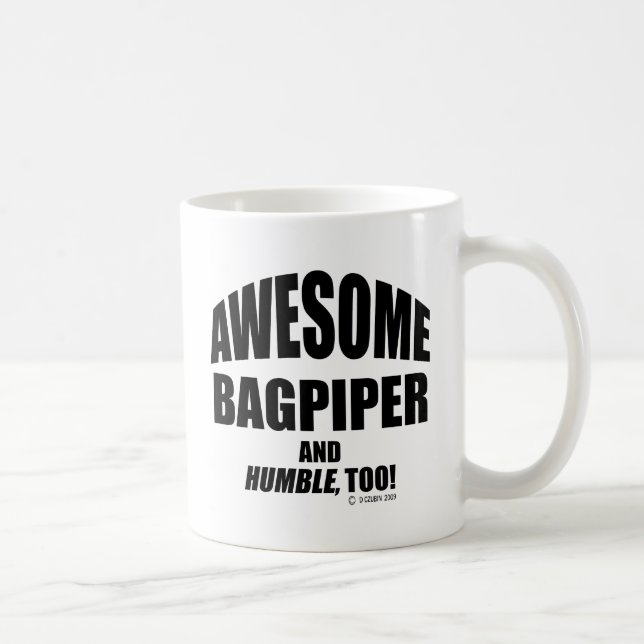 Awesome Bagpiper Coffee Mug (Right)