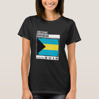 Awesome Bahamian Since 2018  Bahamian 4th Birthday T-Shirt