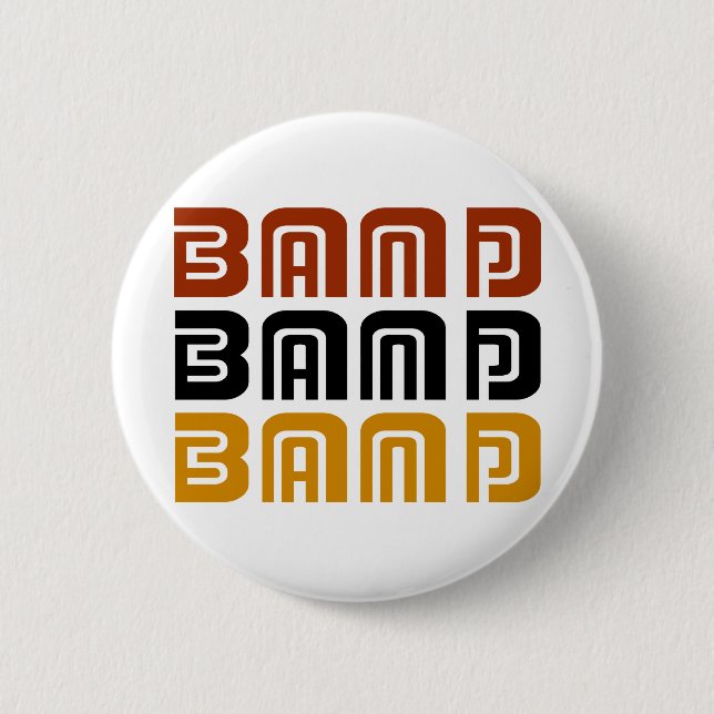 Awesome Band Trio Music Gift 6 Cm Round Badge (Front)