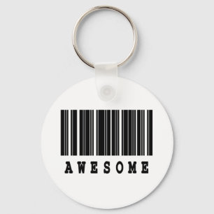 awesome barcode design key ring