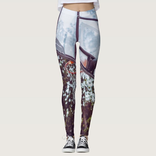 Awesome Basketball Artwork Leggings (Front)