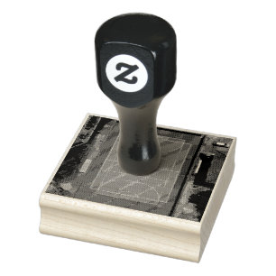 Awesome Basketball Artwork Rubber Stamp