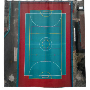 Awesome Basketball Artwork Shower Curtain