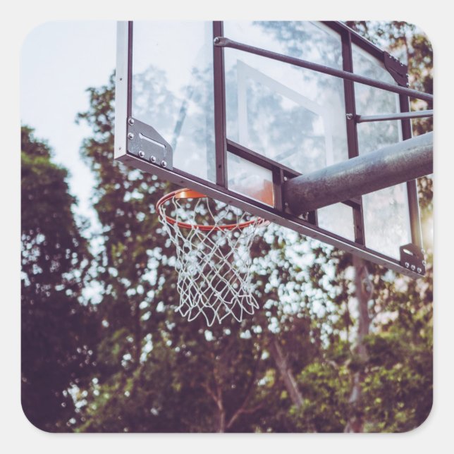 Awesome Basketball Artwork Square Sticker (Front)