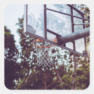 Awesome Basketball Artwork Square Sticker