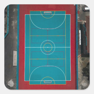 Awesome Basketball Artwork Square Sticker