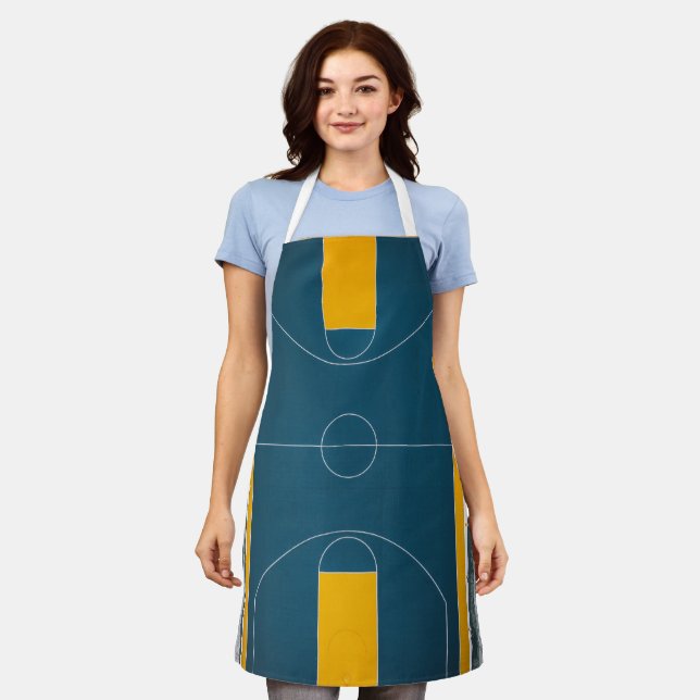Awesome Basketball Design Apron (Worn)
