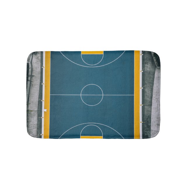Awesome Basketball Design Bath Mat (Front)