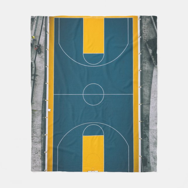 Awesome Basketball Design Fleece Blanket (Front)
