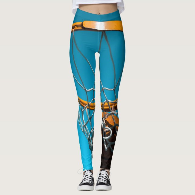 Awesome Basketball Design Leggings (Front)