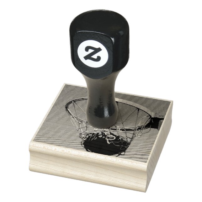 Awesome Basketball Design Rubber Stamp (Stamp)