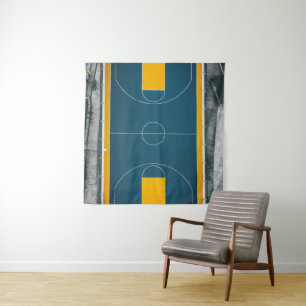 Awesome Basketball Design Tapestry