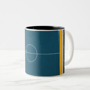 Awesome Basketball Design Two-Tone Coffee Mug