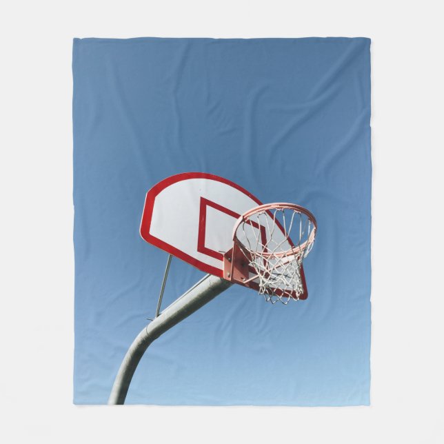Awesome Basketball Fleece Blanket (Front)