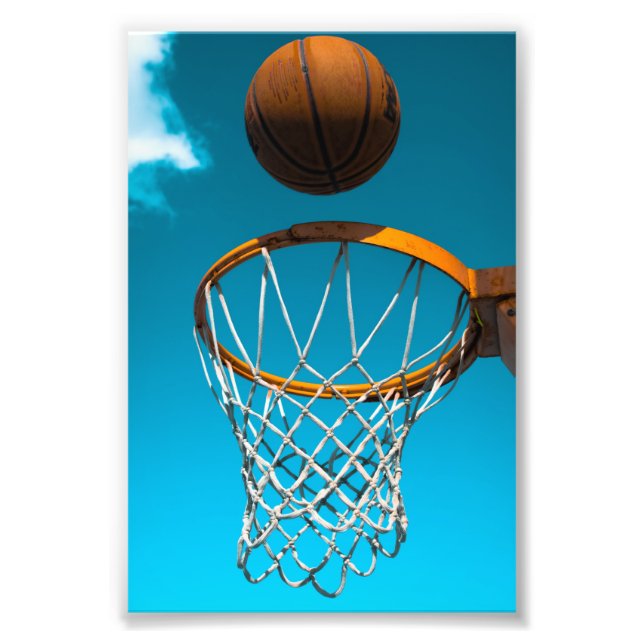 Awesome Basketball Gift Photo Print (Front)