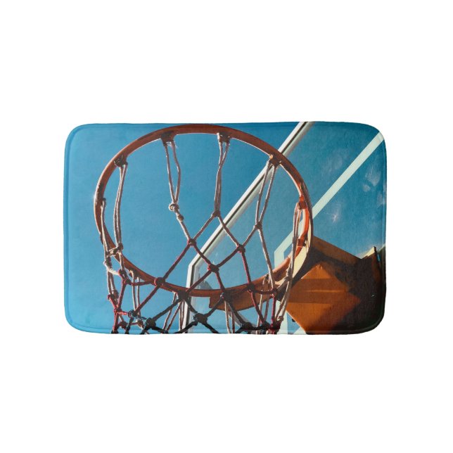 Awesome Basketball Hoop Bath Mat (Front)