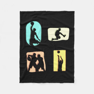 Awesome Basketball Player Boys Kids Men Active Fleece Blanket
