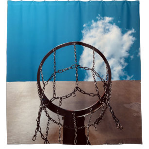 Awesome Basketball Shower Curtain