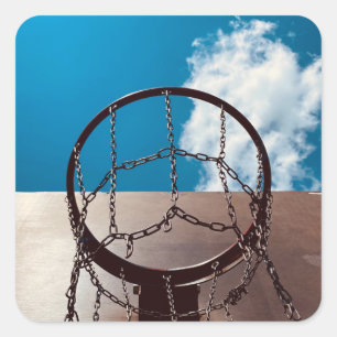 Awesome Basketball Square Sticker