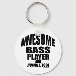 Awesome Bass Player Key Ring