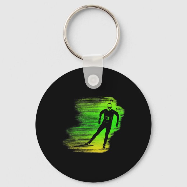 Awesome Biathlon  Key Ring (Front)