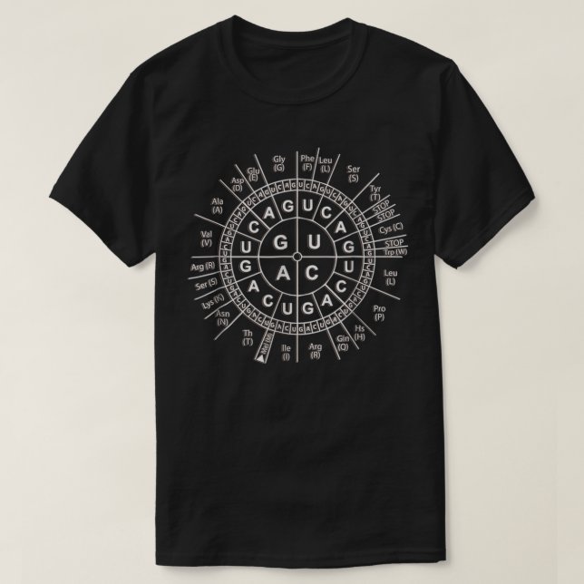 Awesome Biology Genetic Code Sun T-Shirt (Design Front)