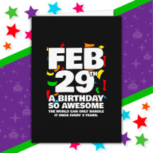 Awesome Birthday 2024 Leap Day Leap Year Feb 29th