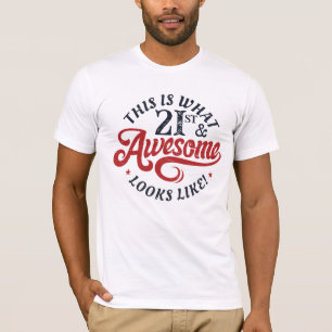 Awesome Birthday Customised Gift T-Shirt