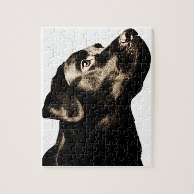 Awesome Black Labrador Retriever Jigsaw Puzzle (Vertical)
