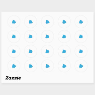 awesome blue colour clip art Design Sticker
