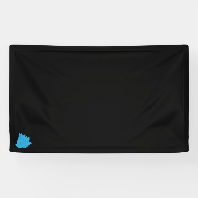 awesome blue colour clip art Design Vinyl Banner  (Horizontal)