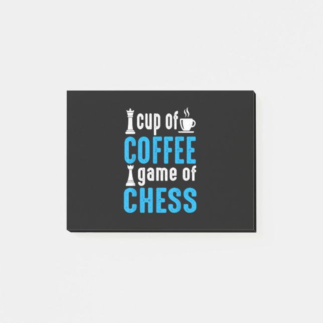 Awesome Board Game - Cup Of Coffee Game Of Chess Post-it Notes (Front)