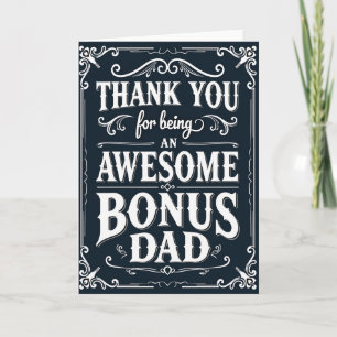 Awesome Bonus Dad Scripted Card