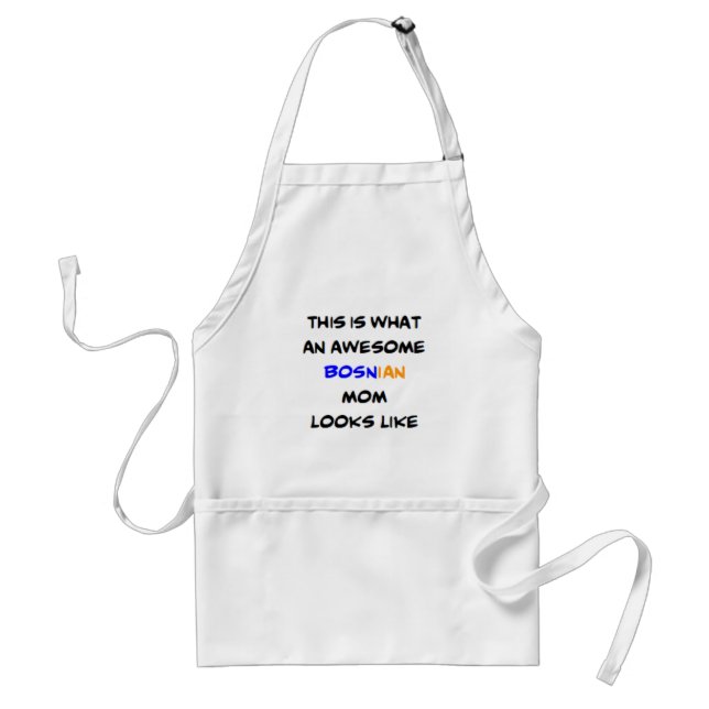 awesome bosnian mum coffee mug standard apron (Front)