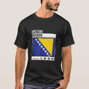 Awesome Bosnian Since 1968 - Bosnian 54th Birthday T-Shirt