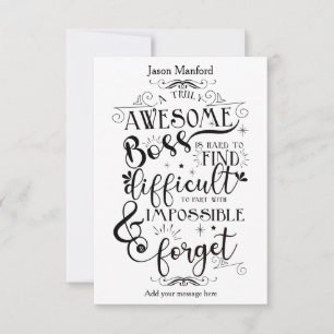 awesome Boss appreciation week card