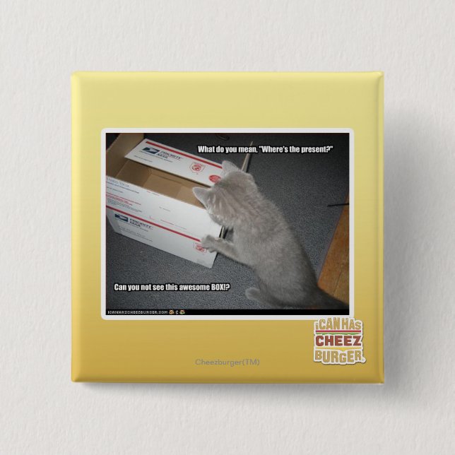 Awesome Box 15 Cm Square Badge (Front)