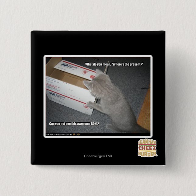 Awesome Box 15 Cm Square Badge (Front)