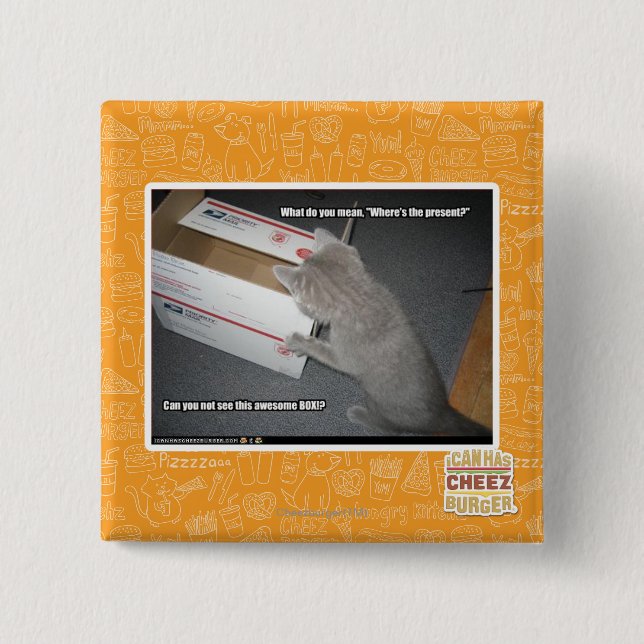 Awesome Box 15 Cm Square Badge (Front)