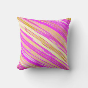 Awesome Bright Pink Diagonal Design Cushion